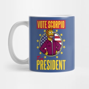 Vote Scorpio for President Globex Corporation Mug